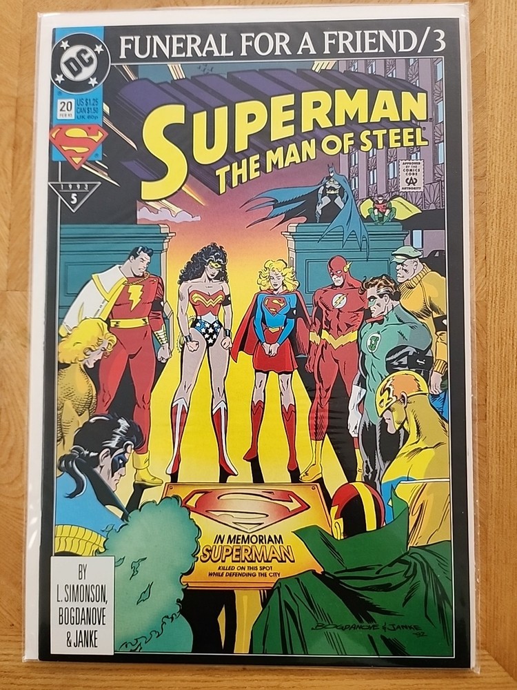 Superman: The Man of Steel #20 (DC Comics February 1993)