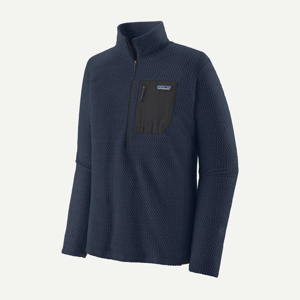 Patagonia Men's Medium R1 Air Zip Neck Fleece Pullover NWT New Navy