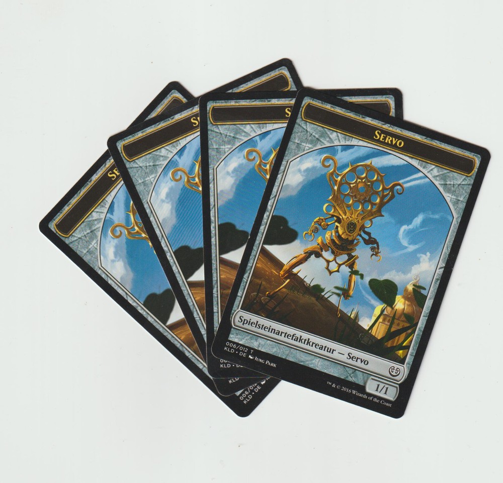 ✪ 4 Magic The Gathering Servo Creature Tokens | MTG | ARTIFACT | ARTIFACT