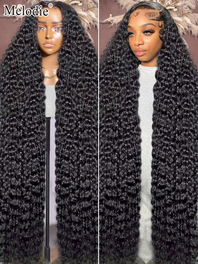 13X6 HD Lace Frontal Wig Brazilian Remy Human Hair Curly 13X4 Transparent