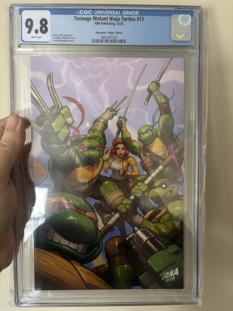 IDW Teenage Mutant Ninja Turtles #13 CGC 9.8 Nakayama Virgin Variant + Trade 9.8