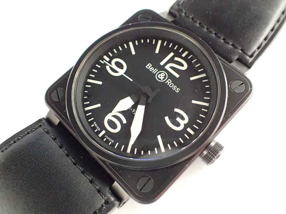 Bell & Ross BR01-92 Black Automatic Aviation Watch for Men