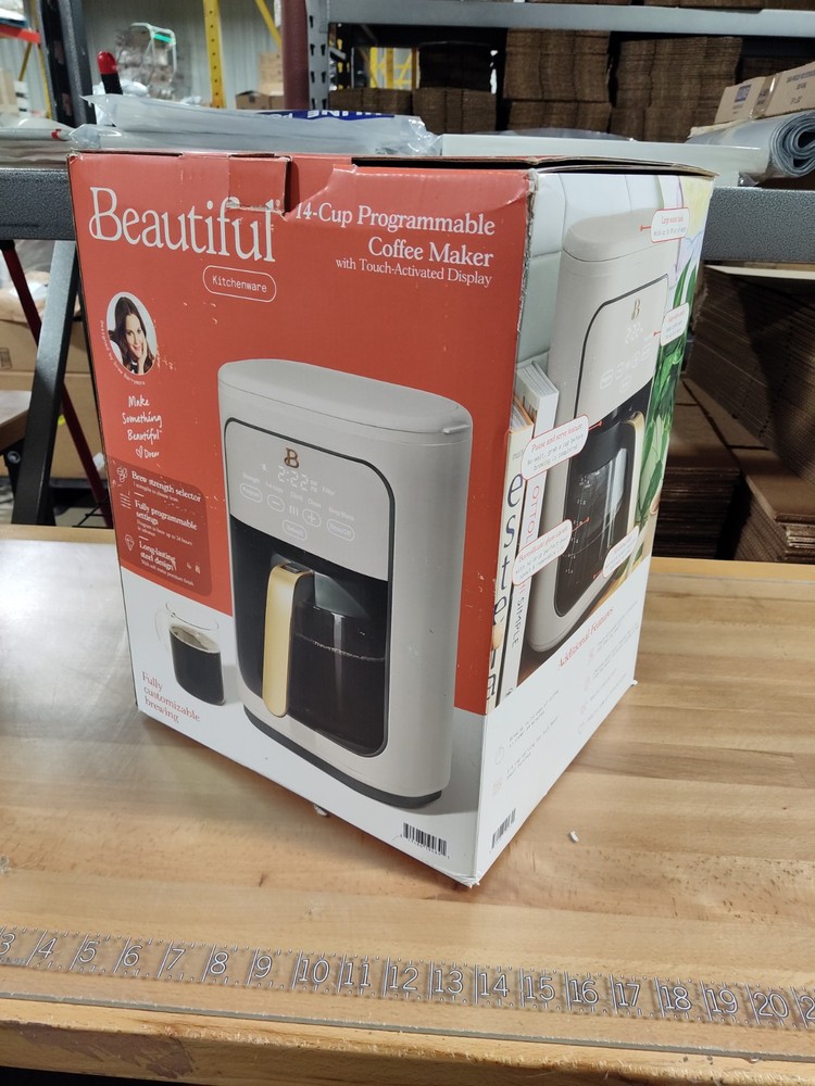 Drew Barrymore’s 14-Cup Programmable Touchscreen Ground Coffee Maker