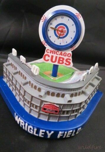 CHICAGO CUBS WRIGLEY FIELD BASEBALL PARK STADIUM CLOCK Forever Collectibles MLB