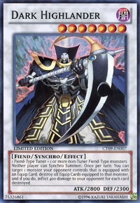 Dark Highlander Limited NM Eng YuGiOh 2012 Collectors Tin