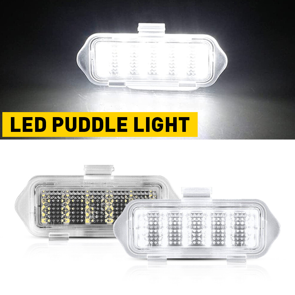 2X LED SIDE MIRROR PUDDLE LIGHTS 6000K FOR SILVERADO SUBURBAN TAHOE SIERRA YUKON