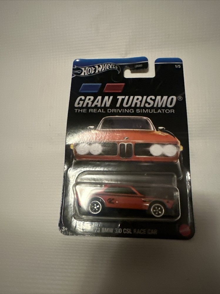 HOT WHEELS WALMART GRAN TURISMO SERIES BMW 3.0 CSL RACE CAR Orange