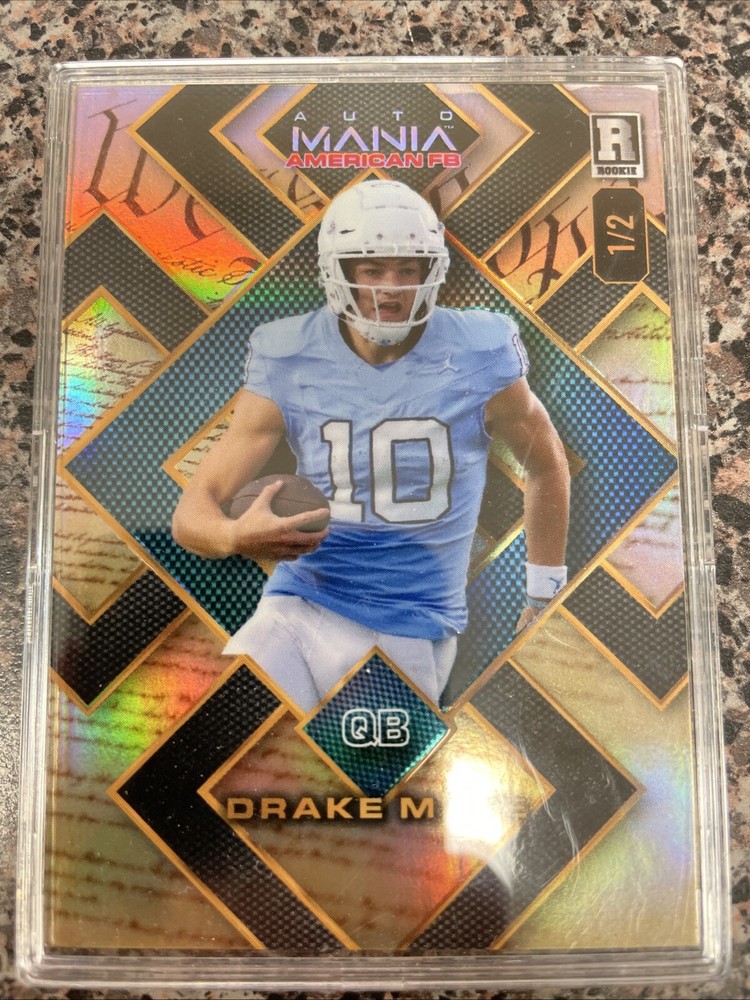 Drake Maye NE Patriots Starting QB Rookie 1/2 Color Match Declaration