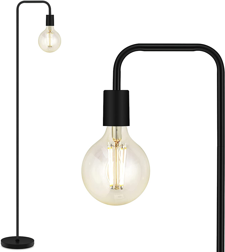 Floor Lamp, Industrial Floor Lamp, 63 Inch Standing Lamp, E26 Socket, On/Off Foo