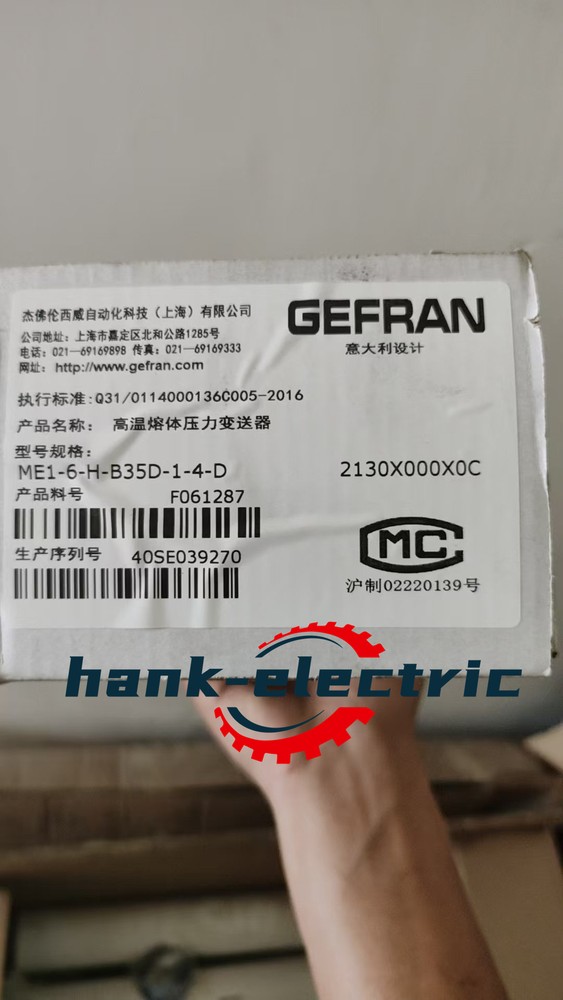 In Box 1PCS GEFRAN ME1-6-H-B35D-1-4-D Pressure sensor Fastshipping DHL