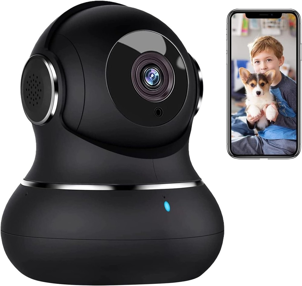 Litokam 2K Indoor Security Camera with 360-Degree View  