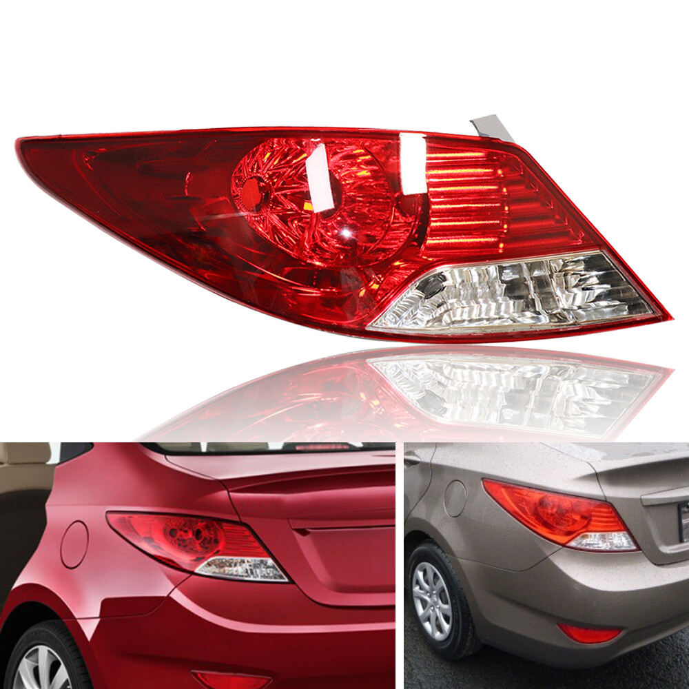 2012-2014 Hyundai Accent Left Driver Side Halogen Tail Light Rear Lamp