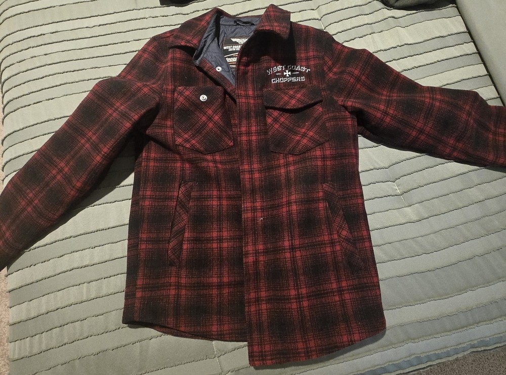 Vintage Jesse James West Coast Choppers Fleece Jacket. Men's Small