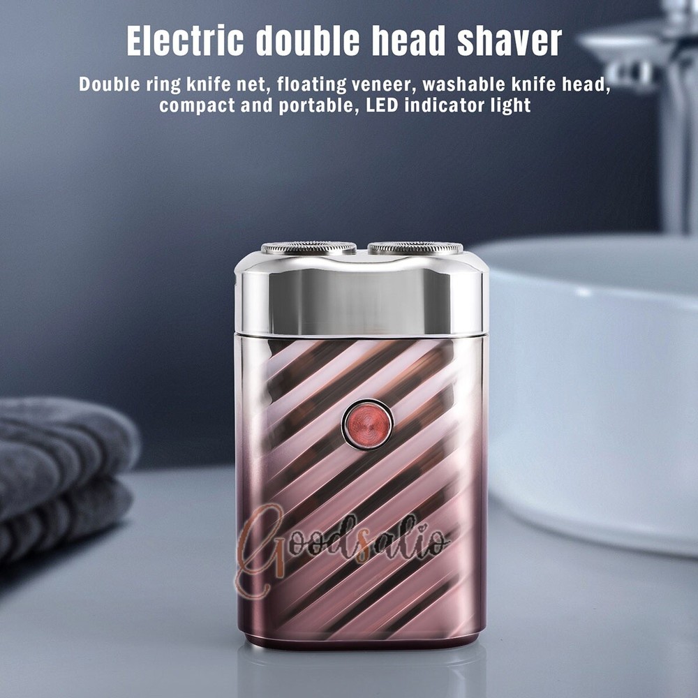 Mini Afeitadora Electrica USB Impermeable Hombre Portátil de Viaje Navaja Nuevo