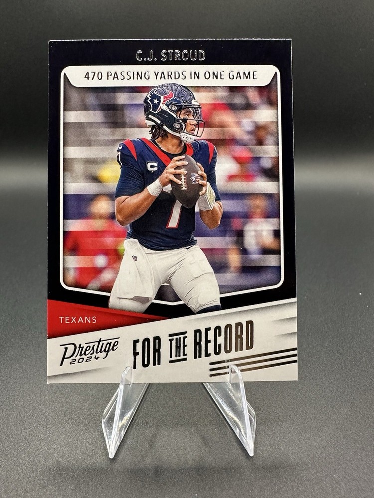 2024 Prestige - For the Record - C.J. Stroud #FR-CJS - Houston Texans
