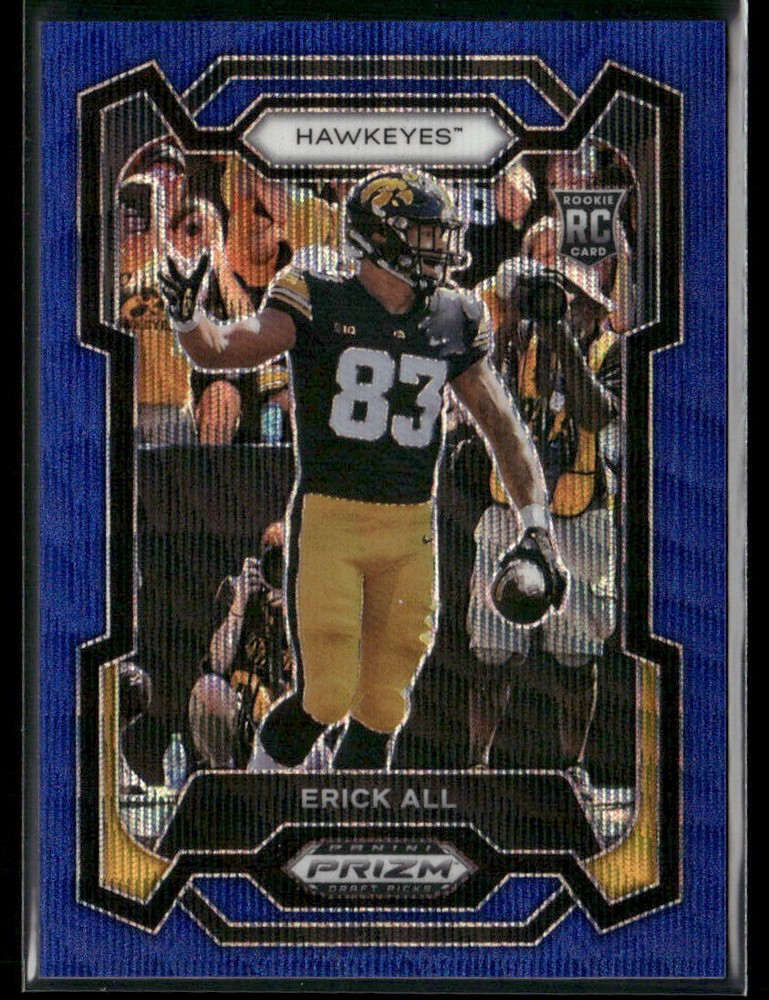2024 Panini Prizm Draft Picks Erick All Blue Wave #171 #/249 Rookie Card