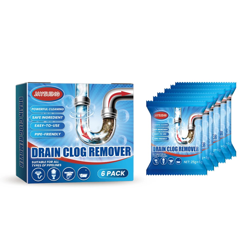 Powerful Drain Unblocker Powder for Toilet & Kitchen Clogs