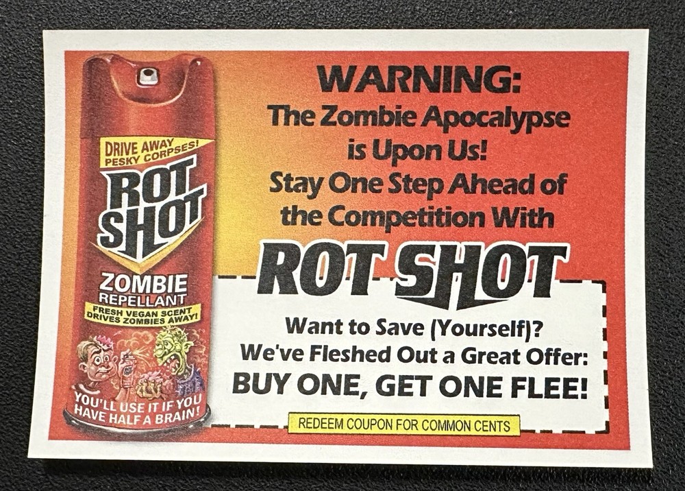 2024 Topps Wacky Packages ANS 35 ROT SHOT Coupon in Protective Toploader-image