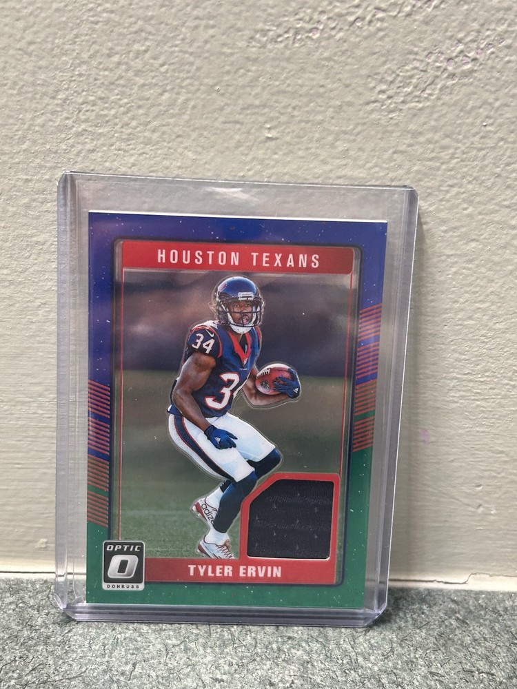 2016 Donruss Optic Tyler Ervin Blue-Green Rookie Threads Patch