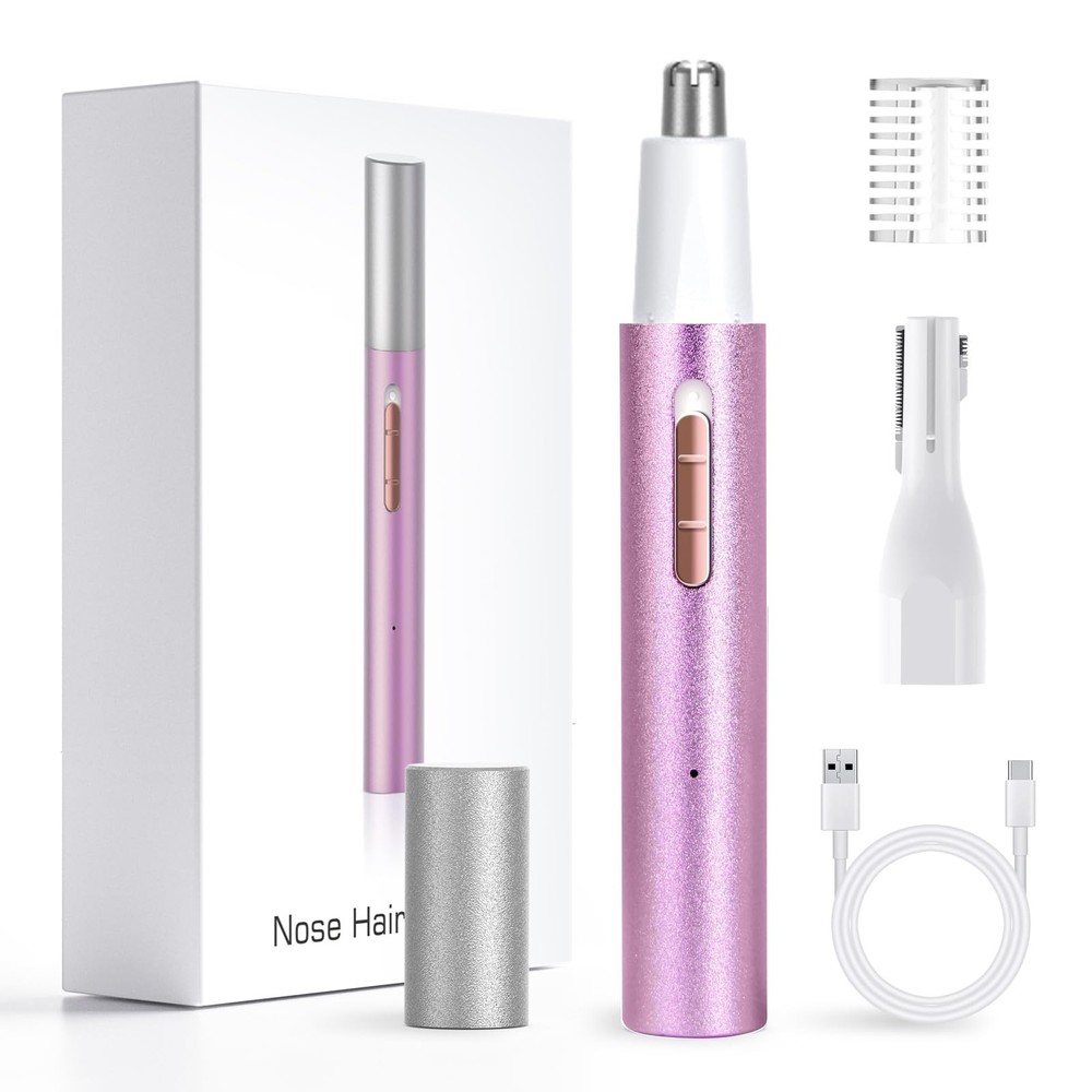 2025 Rechargeable 2-in-1 Nose Hair & Eyebrow Trimmer for Women and Men