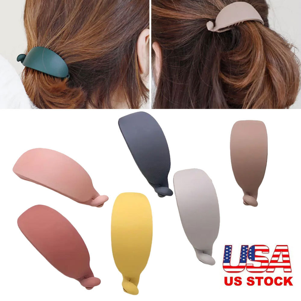 6Pc Banana Hair Clip Vintage Combs Tool Ponytail Clip Curly Hair Accessories