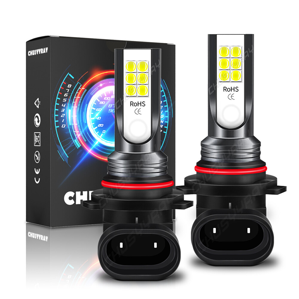9145 9140 H10 LED Fog Light Bulbs 60W 6000LM 6000K White Conversion Kit