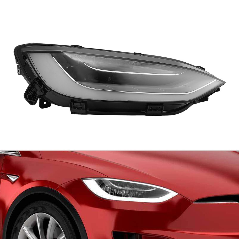 For 2015-2019 Tesla Model X Full LED Headlight Assembly Headlamp Passenger Side