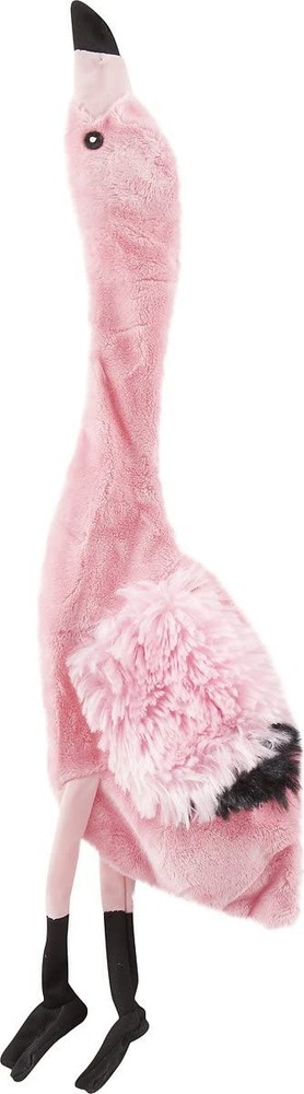Skinneeez Flamingo - Stuffing-Free Dog Toy with Squeakers, Durable Tug Toy fo...