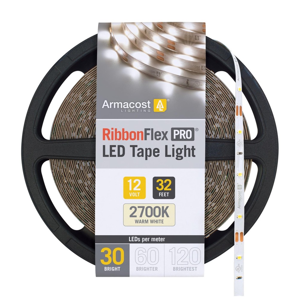 131250 Professional Lighting 30 LEDs/m Strip Light, 32.8 ft, 2700K,