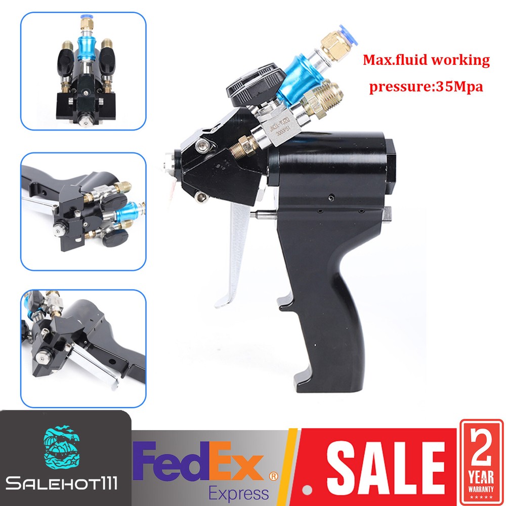 Black P2 PU Foam Spray Gun Upgrade Polyurethane Air Purge Spray Gun US Shipping
