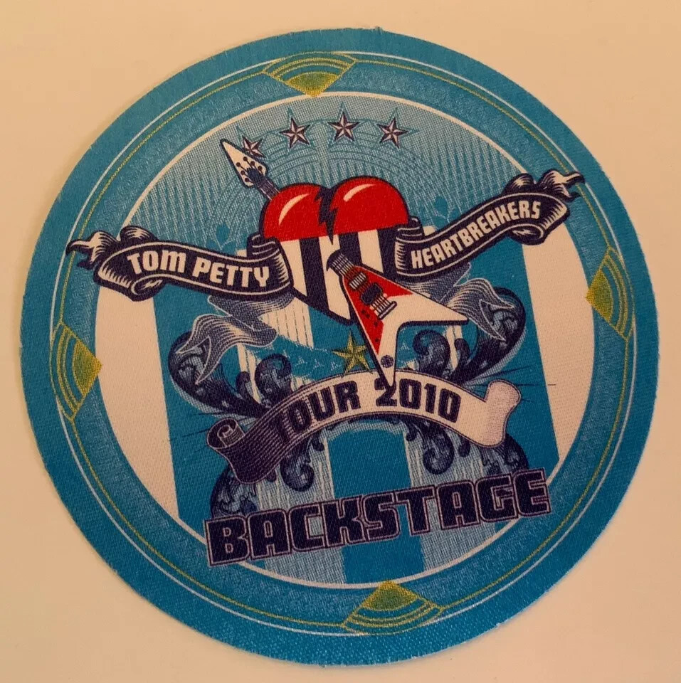 Tom Petty 2010 MoJo Live Concert Tour Blue Backstage Pass