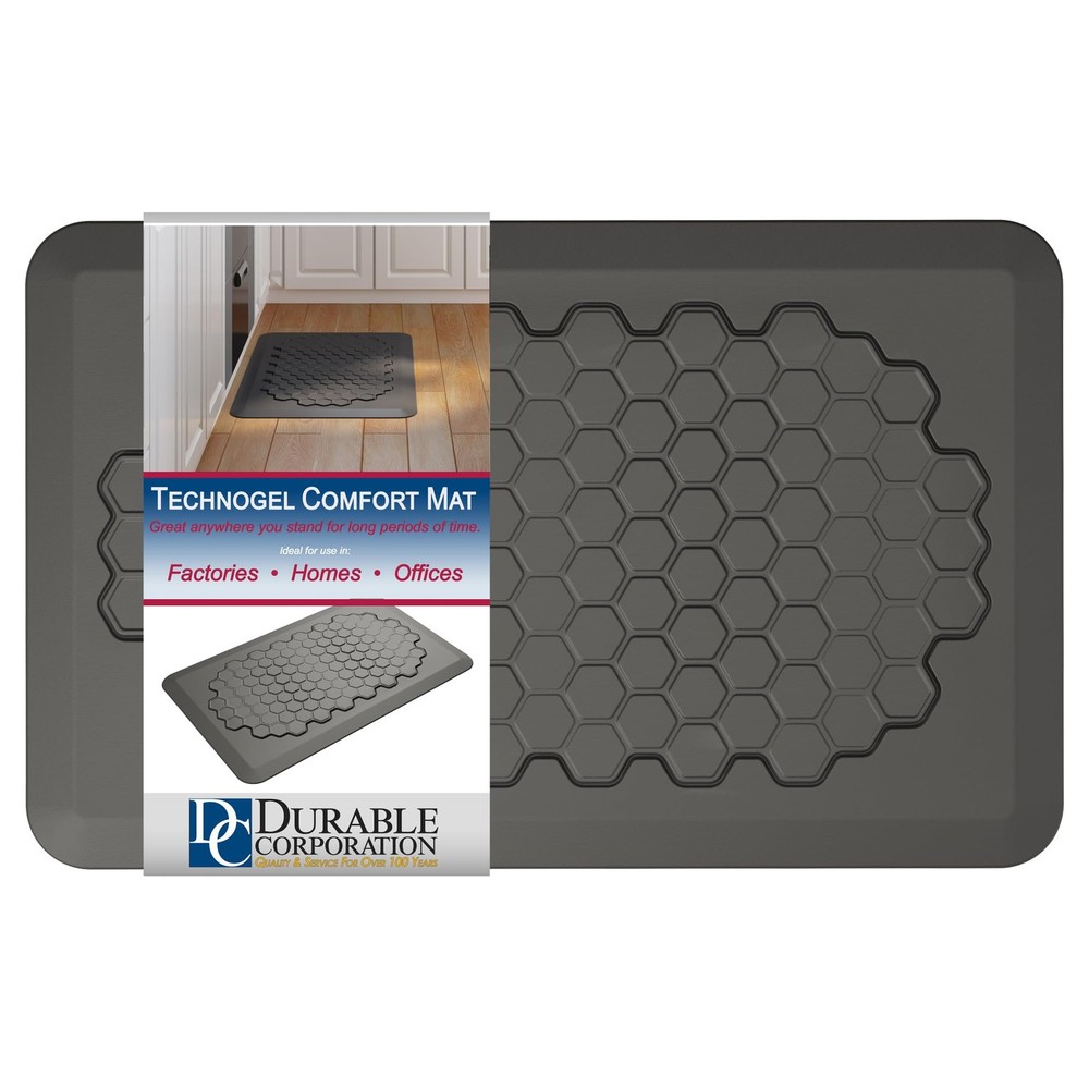 Durable Corp Technogel Comfort Non Slip Quick Dry Rubber Floor Mat Rug for Home