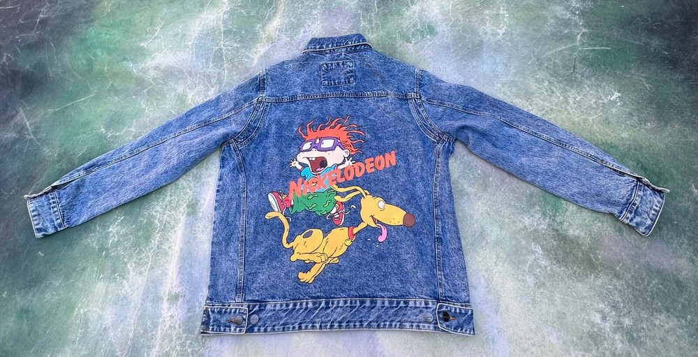 Members Only Nickelodeon Rugrats Men's Denim Jacket Size XL.-image