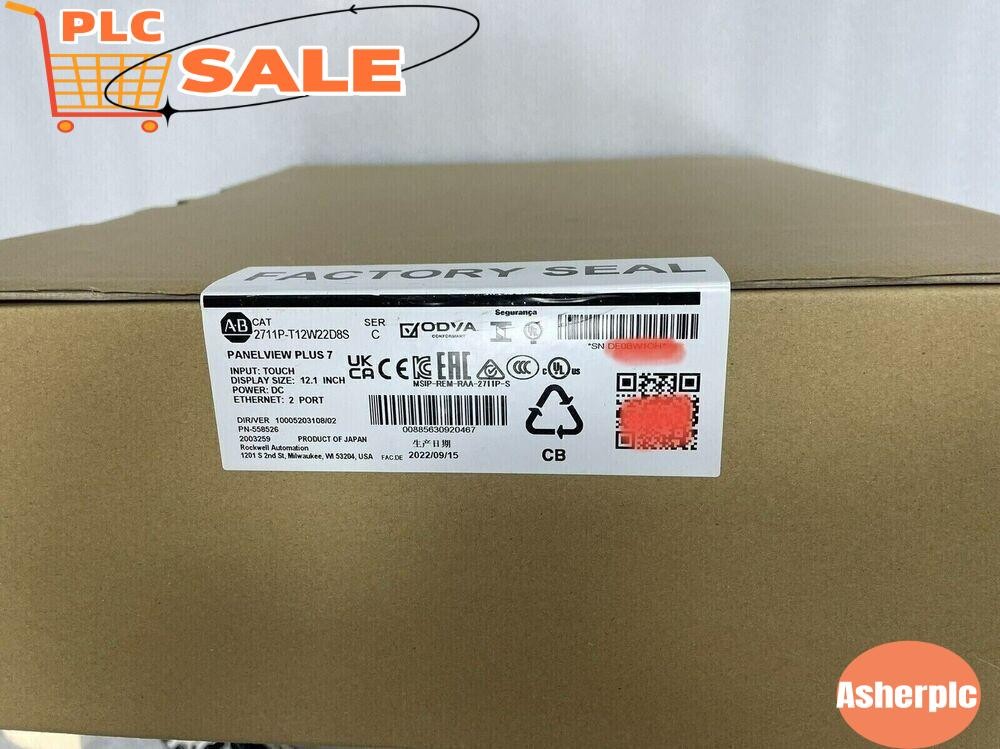 New Sealed AB Allen-Bradley 2711P-T12W22D8S PanelView Plus 7 Graphic Terminal