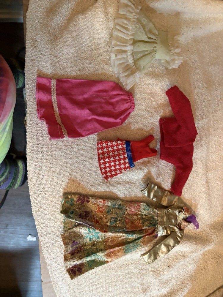 Vintage 1970s Mattel Barbie & Skipper Lot Includes Rare #3357 Silver Blues Coat