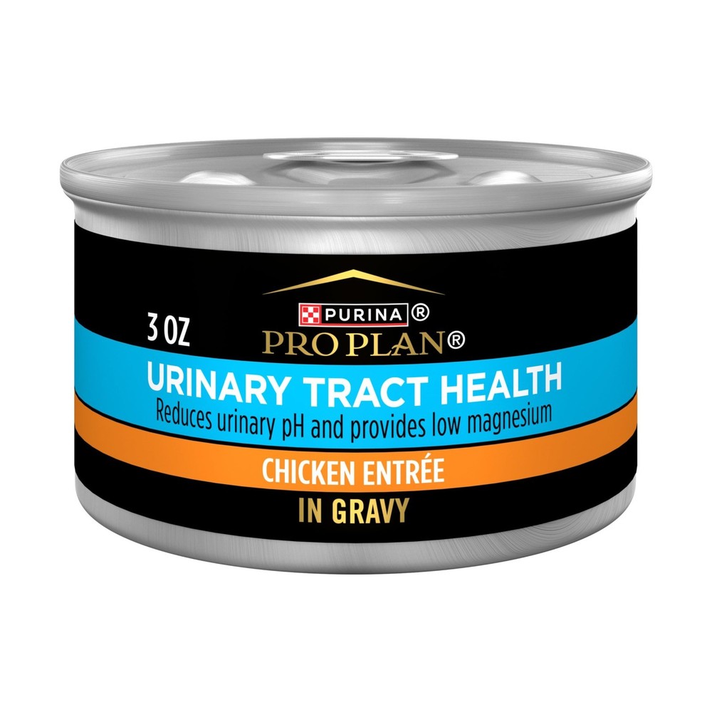 Purina Pro Plan Urinary Tract Health Chicken Entree in Gravy Cat Food, 3oz, 48ct