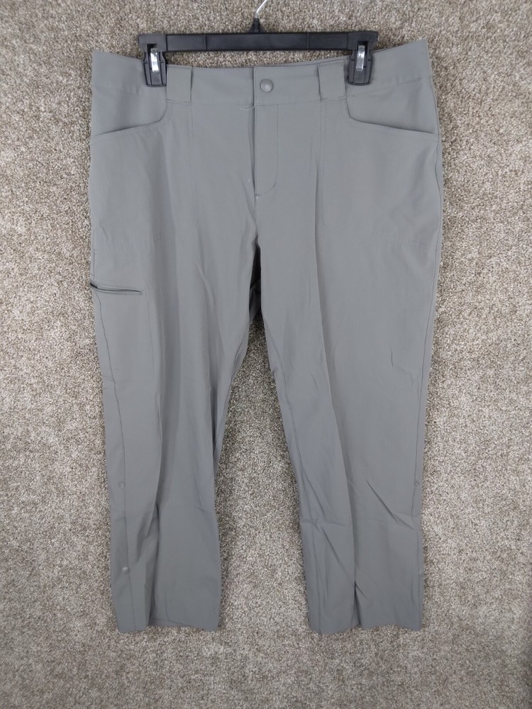 Eastern Mountain Sports Women 10S Gray Midrise Straight Leg Camp Cargo Pants