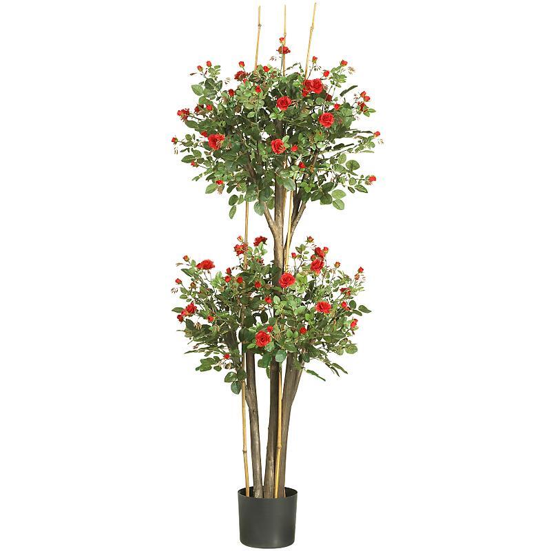 5ft Mini Rose Silk Tree for Home or Office Decor  