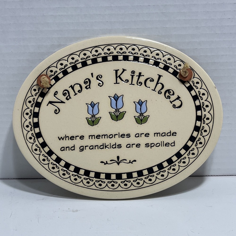 Trinity | “Nana’s Kitchen” Pottery Handcrafted Wall Plaque