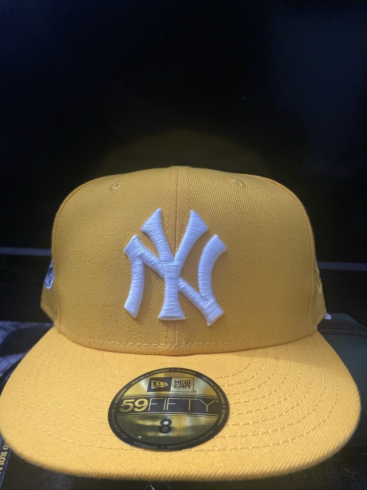 NY Yankees Yellow Fitted Baseball Cap