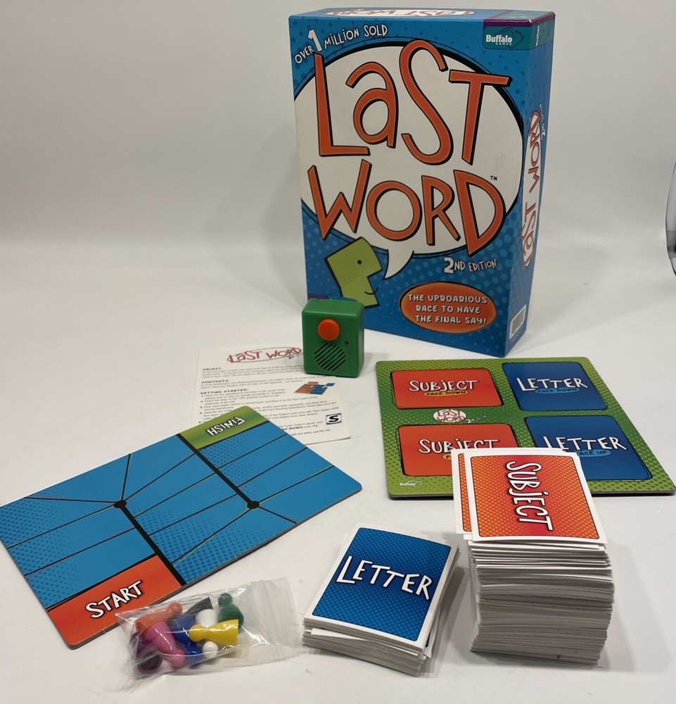 Last Word 2nd Edition Board Game (2013, Buffalo) Complete