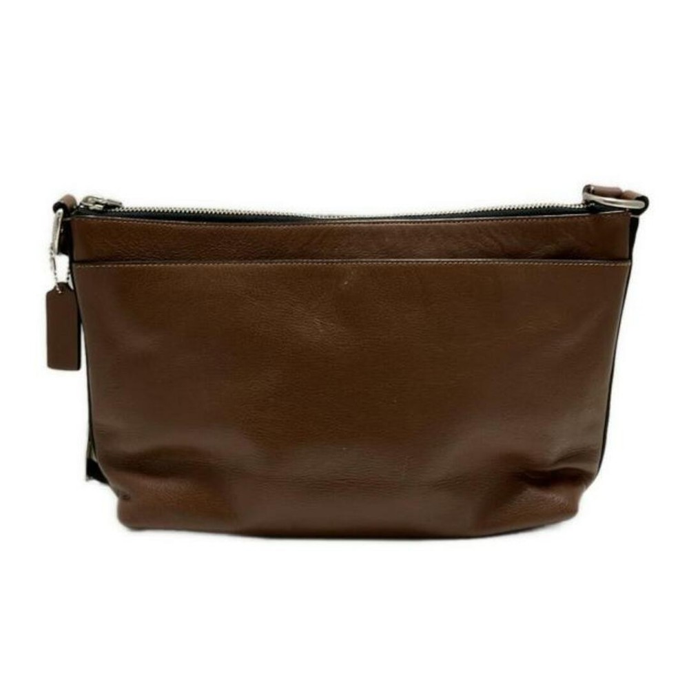 COACH Dark Brown Leather Shoulder Bag F54796