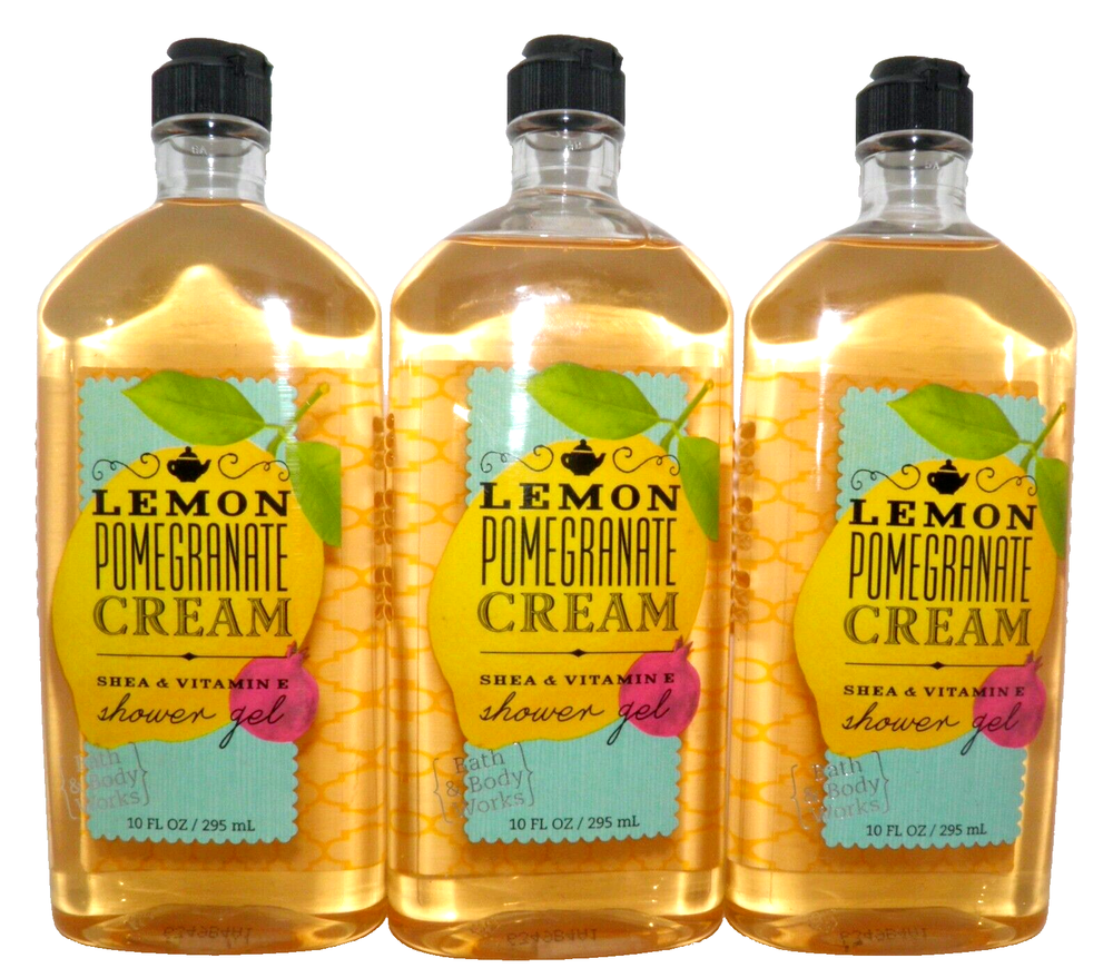 3 Bath & Body Works Lemon Pomegranate Cream Shower Gel