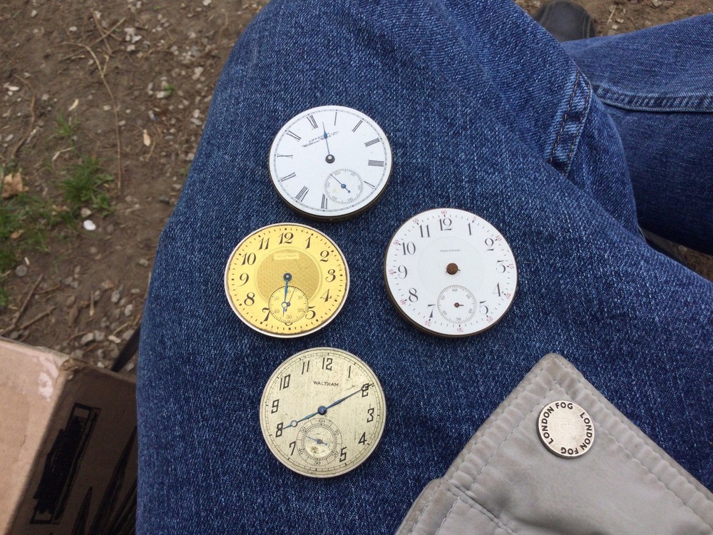 Four 4 Antique Waltham Pocket Watch  Movements No Reserve