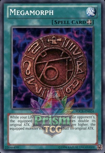 Megamorph SDCR-EN024 Yugioh Rare Card Boosts ATK or DEF