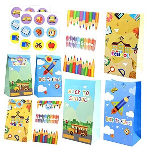 Back to School Gift Bags, First Day of School Classroom Party Decorations 12-image