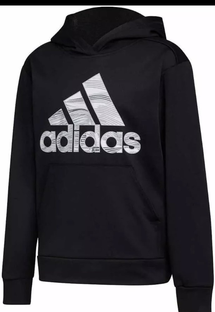 Adidas’s Youth Tech Fleece Hoodies- Size L 14/16 NWT Boy Pullovers Black