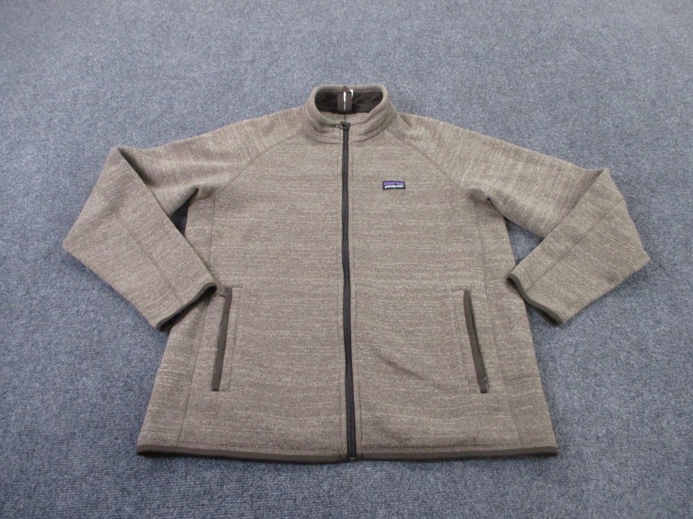 Patagonia Men's L Beige Fleece Better Sweater Jacket for Hiking Camping Outdoors