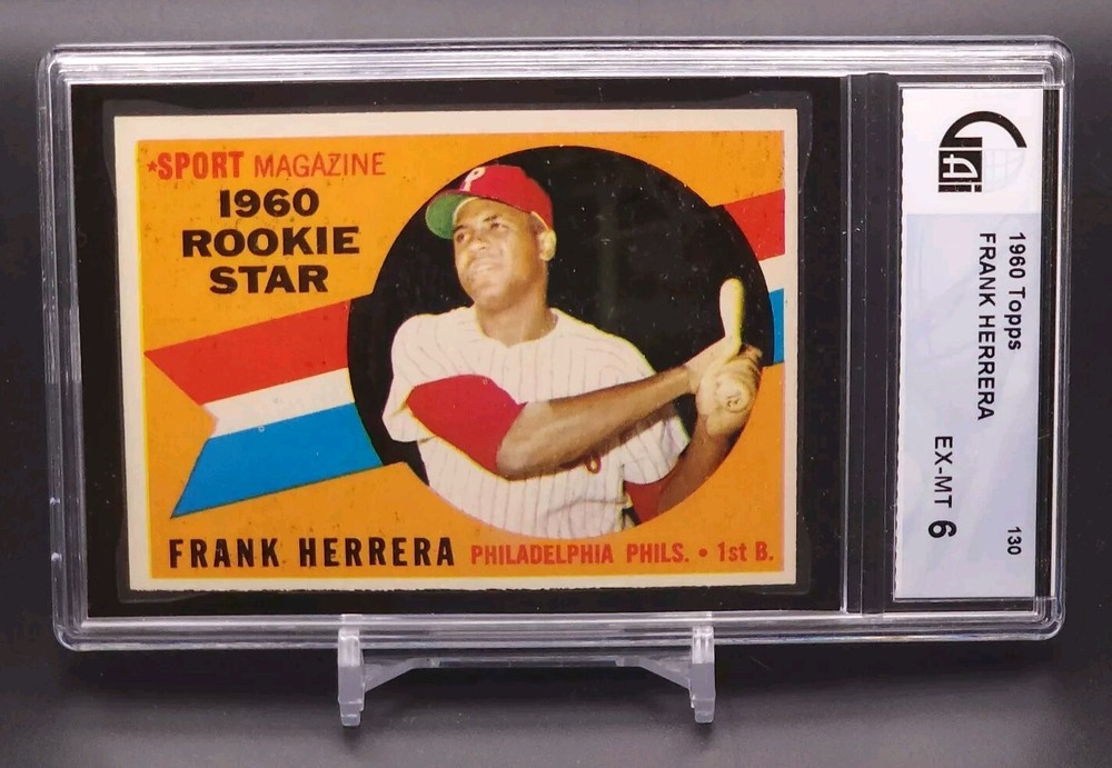 1960 Topps Sport Magazine Rookie Star Pancho Herrera #130 Baseball Card