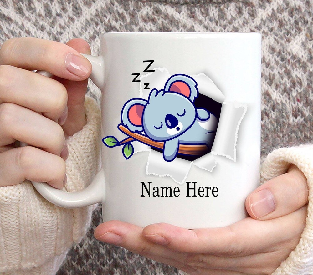 Funny Personalized Koala Custom Name Coffee Mug 11oz